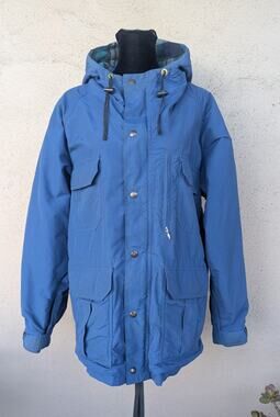 💜Vintage REI Flannel-Lined Blue Mountain Parka